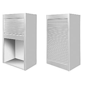 PERSIANA ENROLLABLE DE ALUMINIO H1500 PLATA SP16/SP19 - PARA MÓDULOS DE 600 Y 900 MM M. BOXMILANO M600 ESPESOR SP16