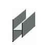 PERFIL JAPONESA H SP10 /SP16/SP19 ESPESOR SP19 ACABADO PLATA MATE