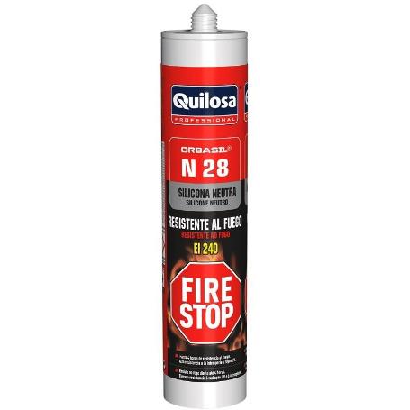 SILICONA NEUTRA RF-240 FIRE-STOP 300ML GRIS PERLA N-28