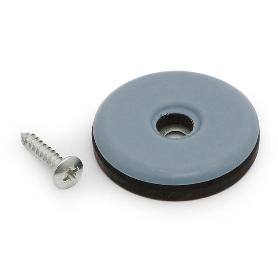 DESLIZANTE CON BASE PTFE CON TORNILLO (CAJAS) ACABADO GRIS MODELO CRATE Ø DIÁMETRO Ø38