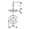 DESLIZANTE TEFLO CON BASE PTFE CON CLAVO (CAJA) Ø DIÁMETRO Ø25 (CAJA 200)