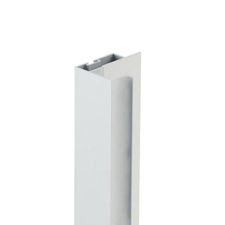 PERFIL TIRADOR KA16 SP16 NEGRO MATE-BLANCO MATE 2,60M ACABADO PLATA MATE