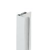 PERFIL TIRADOR KA16 SP16 NEGRO MATE-BLANCO MATE 2,60M ACABADO PLATA MATE