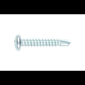 TORNILLO BROCA  ROSCA CHAPA CABEZA REDON LARG.R/CHAPA 19MM Ø ROSCA CHAPA 3.9MM (CAJA 1000)