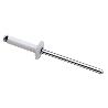 REMACHE ALUMINIO CABEZA ALOMADA LACADO B LARGO 12MM Ø ROSCA CHAPA 4.8MM