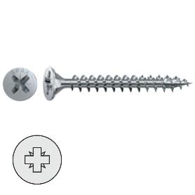 TORNILLO ROSCA MADERA CABEZA PLANA POZIDRIV SPAX WIROX A3J LARGO 40MM DIÁMETRO 4.5MM (CAJA 500)