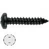 TORNILLO ROSCA CHAPA DIN 7891 NEGRO LARG.R/CHAPA 25MM Ø ROSCA CHAPA 4.8MM