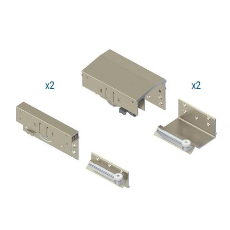 KIT PUERTAS EXTERIOR/INTERIOR MODELO PYRAMID PARA 2 PUERTAS SP PYRAMID 18-28MM