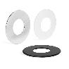 ARANDELA REDONDA D30 G.1MM ACABADOS CROMO SATINADO, NEGRO, BLANCO ACABADO CROMO CEPILLAD