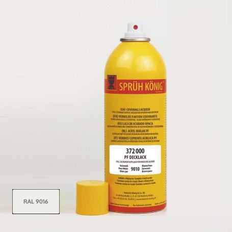 SPRAY LACA OPACA SEMIMATE 150ML. R9016  LACA DE ACABADO. PIGMENTADA.