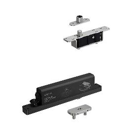 KIT PIVOTE HIDRAULICO JNF 215 INOXIDABLE SATINADO PUERTA)40MM 350KG F2-4 C/RETENCION IN.05.215.HO