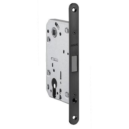 CERRADURA MAGNÉTICA CAITLIN IN.20.835 DE EMBUTIR | ACABADOS SATINADO Y ANTRACITA NEGRO ACABADO NEGRO