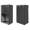 PERSIANA ENROLLABLE DE ALUMINIO H1500 NEGRO MATE SP16/SP19 - PARA MÓDULOS DE 600 Y 900 MM M. BOXMILANO M600 ESPESOR