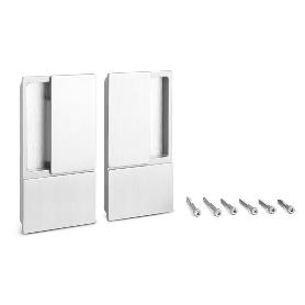 MANILLA WAVE PUERTA CORREDERA CIEGA CROMO SATINADO ESPESOR HASTA 60MM