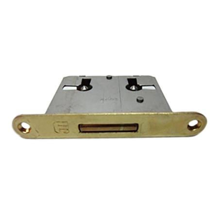 CERRADURA EMBUTIR TEO SIN LLAVES E50 LATONADA