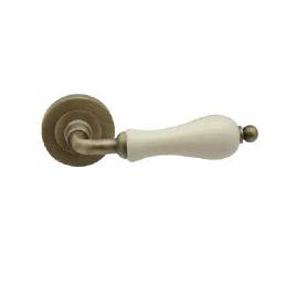 ROSETA LATON/PORCELANA R891 Ø50 CUERO