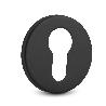 BOCALLAVE ZAMAK Ø50X5MM ACABADO NEGRO, LATON MATE, CROMO, BLANCO, ANTRACITA ACABADO NEGRO