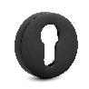 BOCALLAVE ZAMAK Ø50X10MM LISO ACABADO NEGRO Y CROMO ACABADO CROMO CEPILLAD