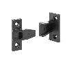 HERRAJES KEKU EN-A PARA UNIÓN PANELES PLASTICO NEGRO. PARA ENCASTRAR. (CAJA 50)