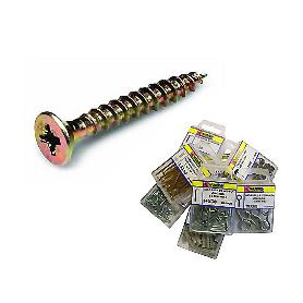 TORNILLO POZI CABEZA PLANA 4X35MM BICROMATADO BLISTER 16